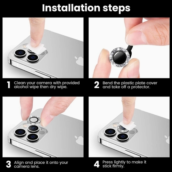 Camera lens tempered glass protector for iPhone 13, IPhone 13 Mini - Picture 7 of 7